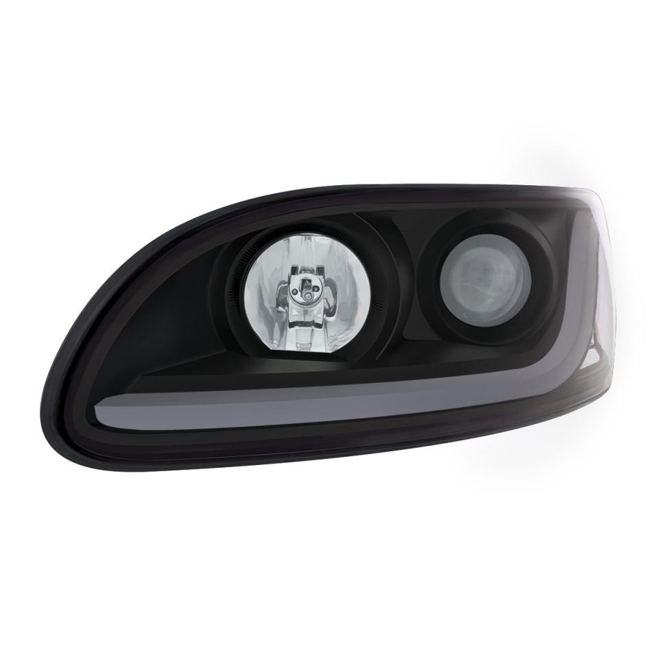Peterbilt 300 Series Blackout Projection Headlamp With LED Dual Function Light