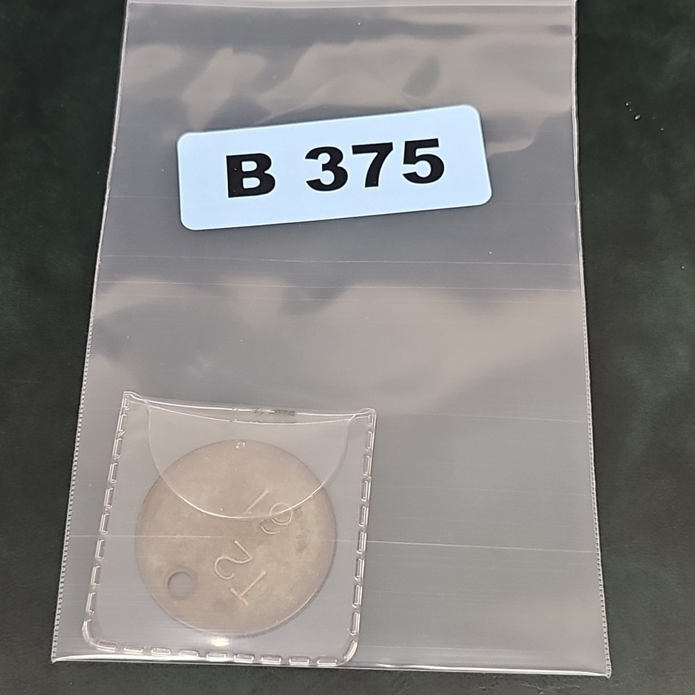 Vintage Coal Mine Check Tag ID Token T2-61 B375
