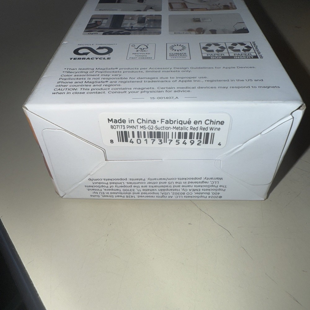 PopSockets Multi-Surface Suction Phone Mount, Detachable Surface Mount, Phone S