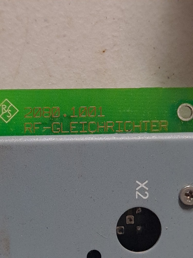 Rohde & Schwarz RF Rectifier 2080.1001 (Untested)
