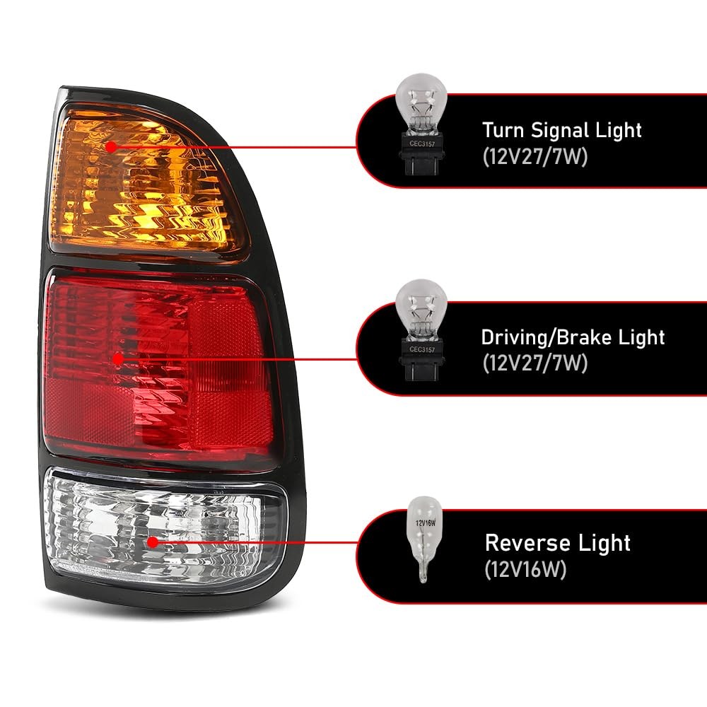 Tail Lights Assembly for Tundra Regular Access Cab 2000-2006 TO2800129