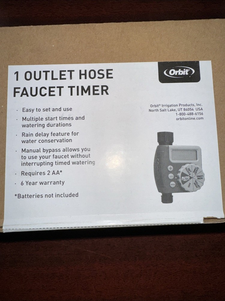 Orbit 62061Z Single-Outlet Hose Watering Timer -