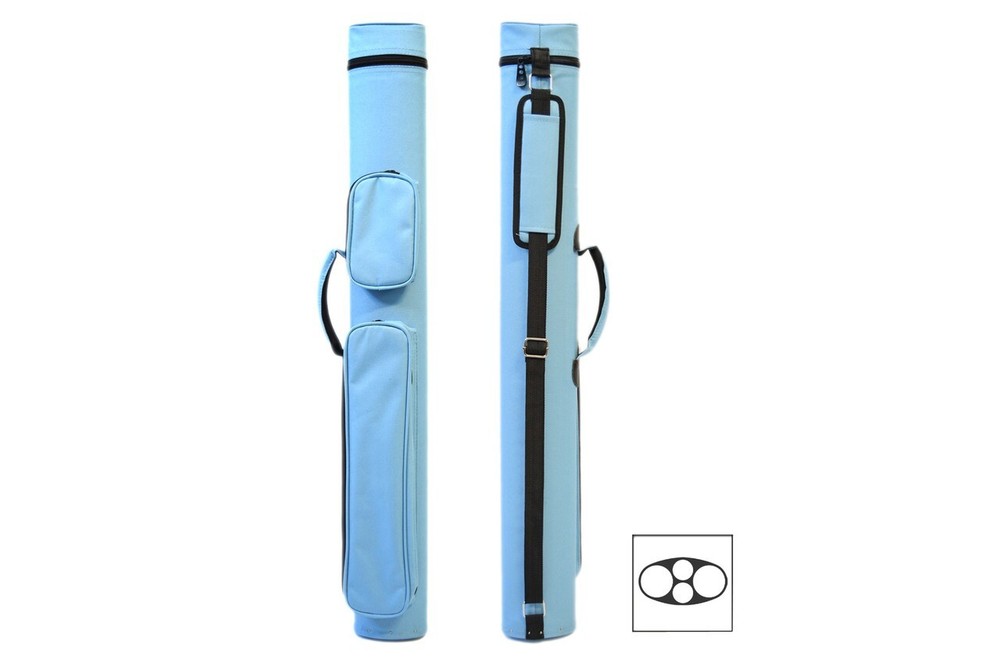 Delta MACARON 2x2 Hard Pool Cue Case Sky Blue.