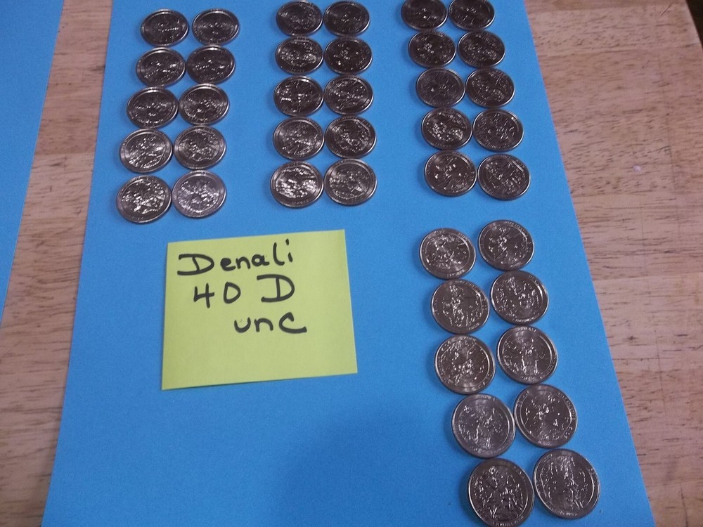2012 (40) Denali D  NP ATB quarters  uncirculated  FREE SHIP!