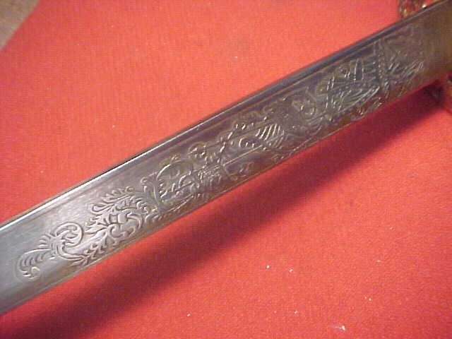 US MODEL 1850 STAFF & FIELD OFFICERS SWORD W/SCABBARD ~ QUALITY REPRODUCTION