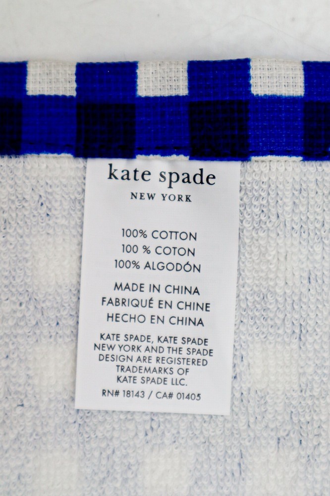 Kate Spade Lemon Party & Spring Gingham Kitchen Towels 4-Pack 100% Cotton