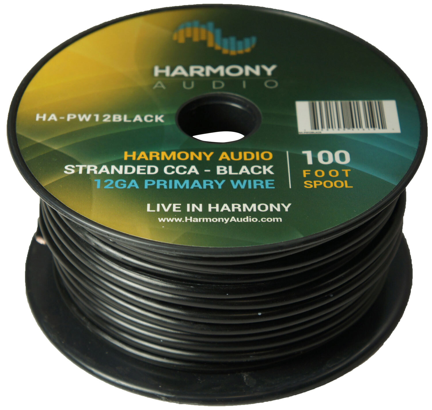 Harmony Car Primary 12 Gauge Power or Ground Wire 200 Feet 2 Rolls Red & Black