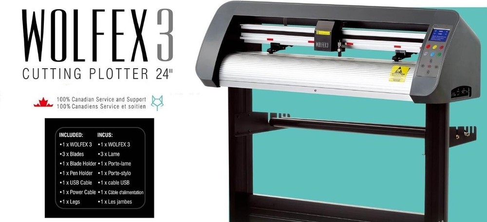 24" Wolfex-3 Cutting Plotter, vinyl cutter