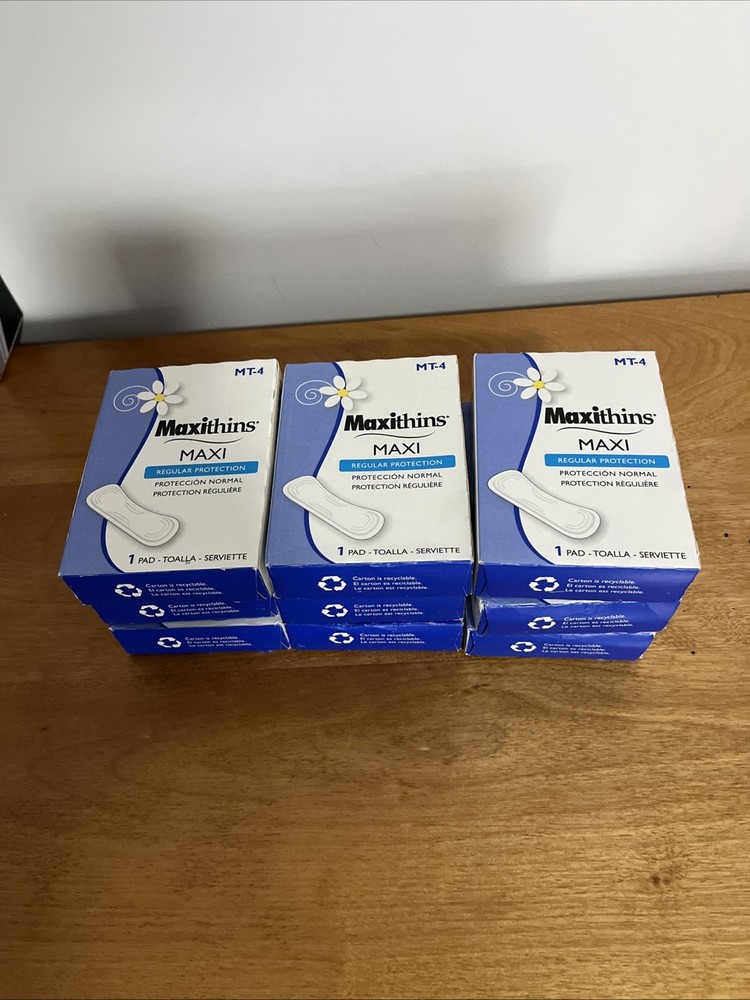 Maxithins Maxi MT-4 Regular Protection Single Pad in Individual Box  (9 Boxes)