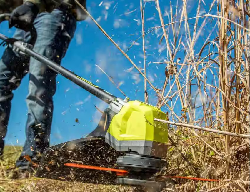 RYOBI 40V HP Brushless 17" String Trimmer Whisper Series Carbon Fiber Tool-Only