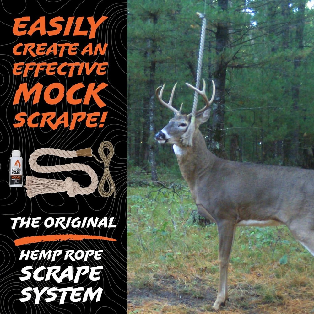 HODAG HempScent Rope Mock Scrape System Single-Setup | Deer Single-Setup, Tan