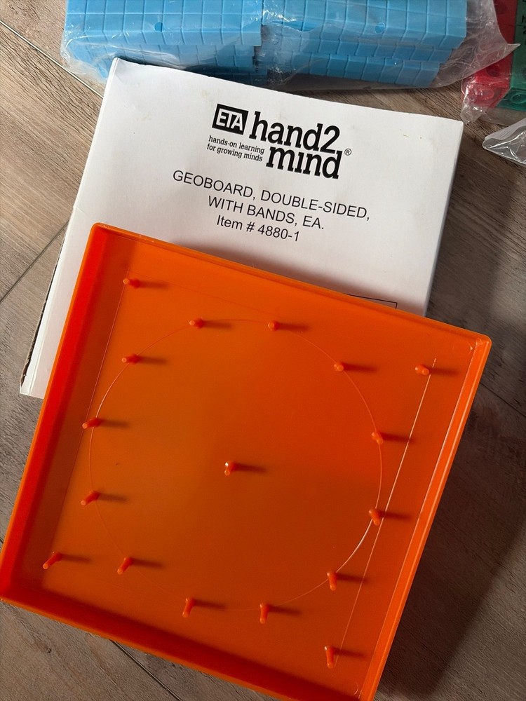 Hand2 Mind ETA Math Manipulatives lot base 10 blocks rods cube