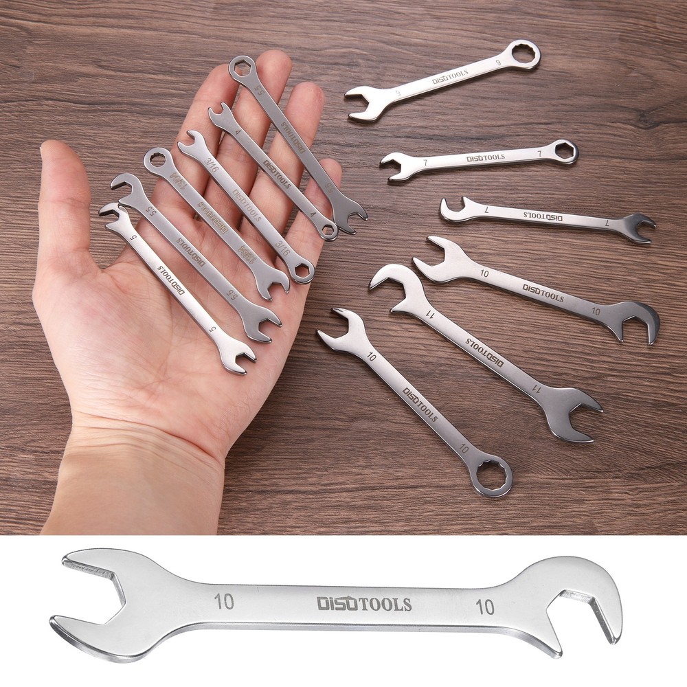 Super-Thin Open End Wrench 10mm Metric Double