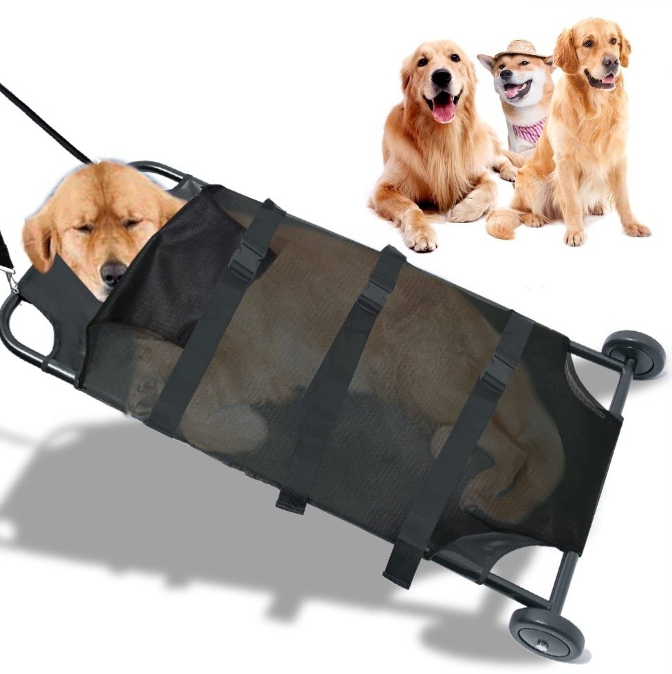 Large Dog Stretcher/Pet Transport, Gurney 45"x22" Max 250lbs