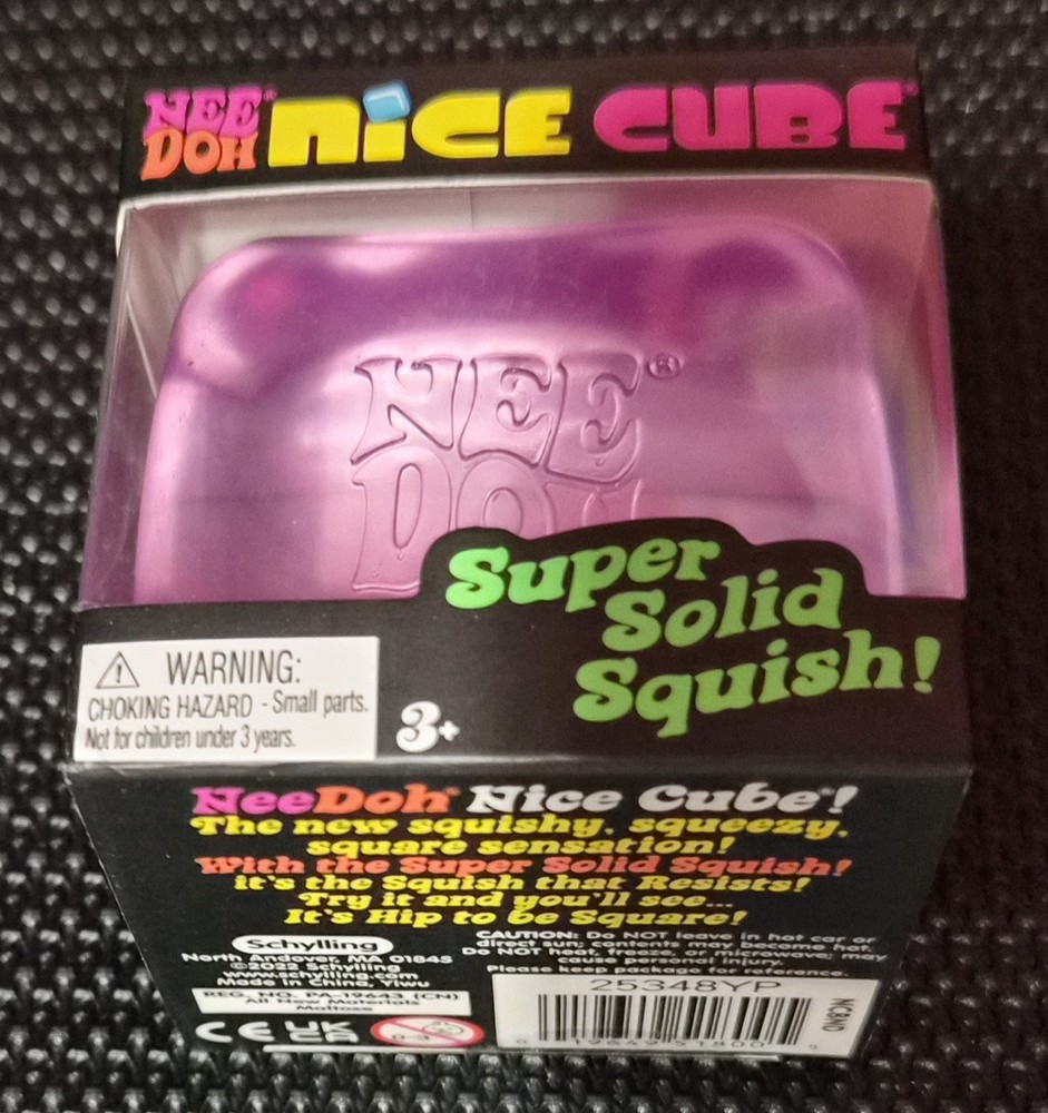 SCHYLLING NEEDOH NICE CUBE PURPLE 2.5 INCH SUPER SOLID SQUISH NIB