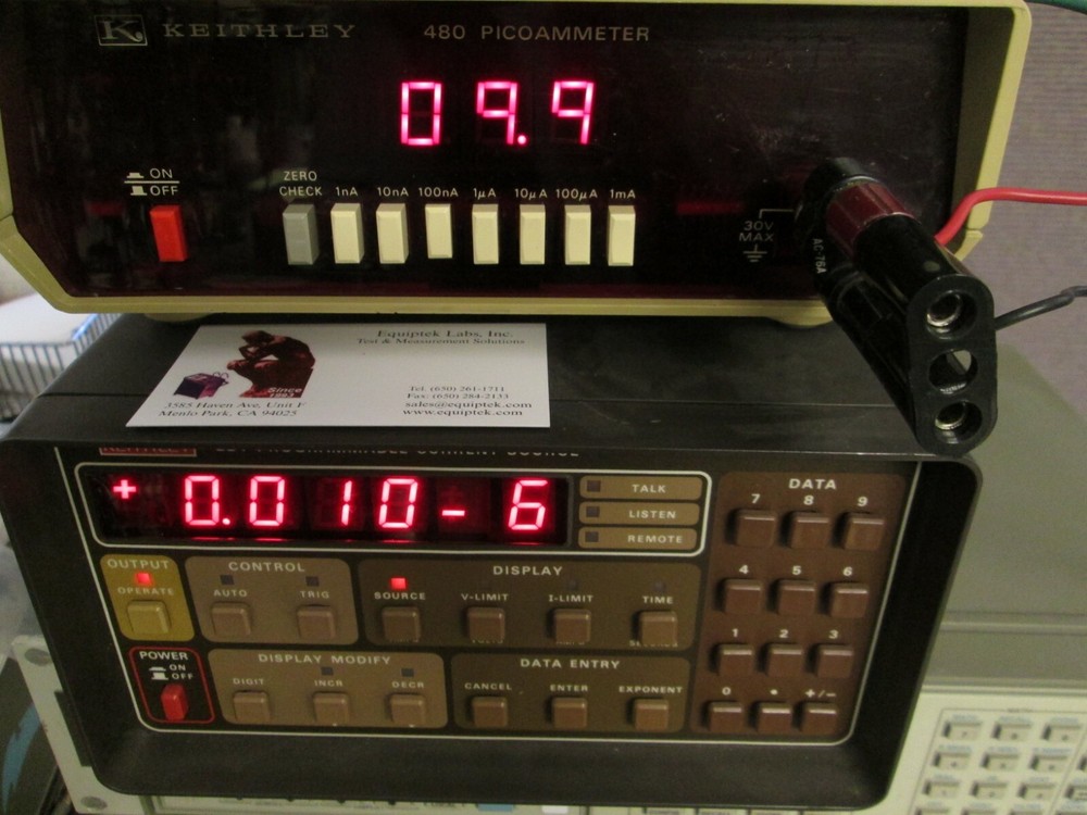 Keithley 224 Programmable Constant Current Source TESTED! Cable, 5nA to 101mA