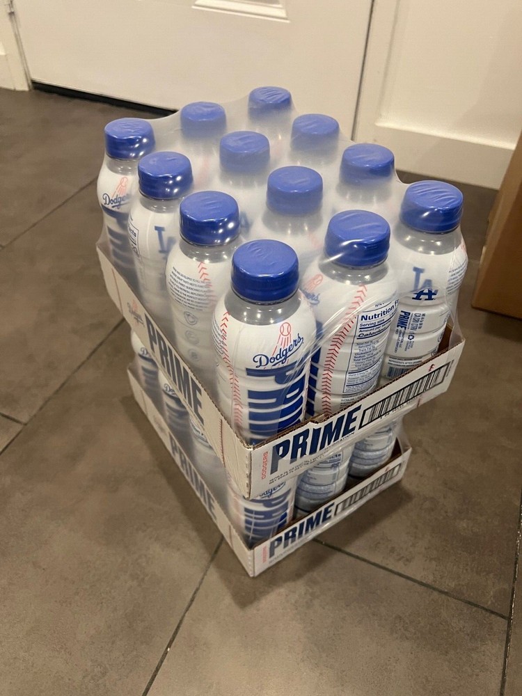 12 Bottles Dodgers Prime Hydration Drink RARE LIMITED EDITION 