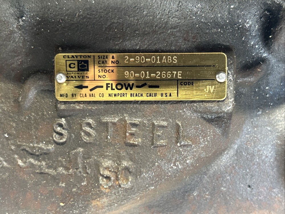 CLA-VAL PRESSURE REDUCING VALVE 2"-90-01ABS