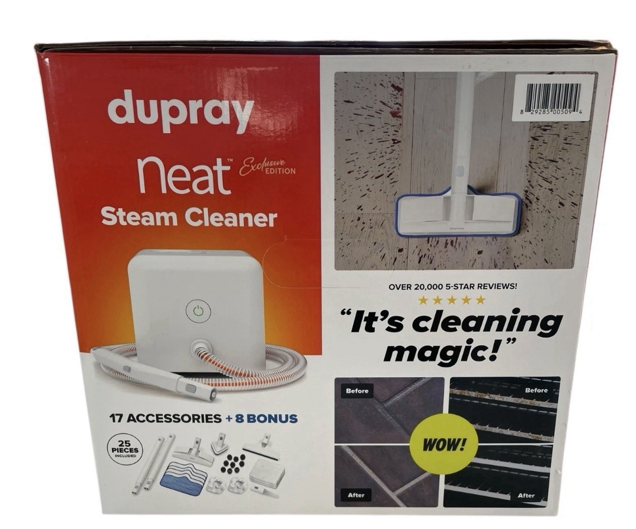 Dupray Neat Steam Cleaner "Exclusive Edition" + Accessories, 25-Piece Kit