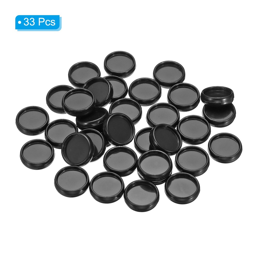 19mm Book Binding Discs 33pcs Discbound Expansion Discs Round, Black
