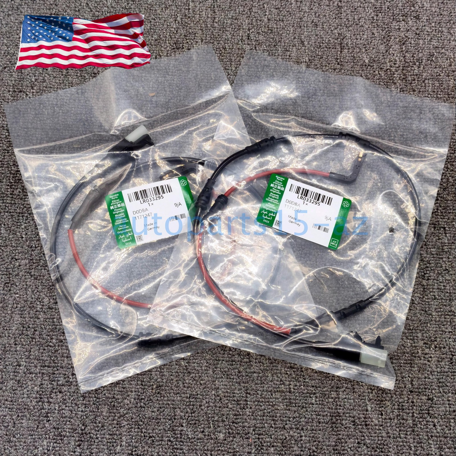 2pcs Rear Brake Pad Wear Sensor Indicator LR033295 for Land Rover Range Rover US