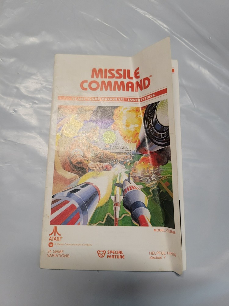 Atari Missile Command instructions