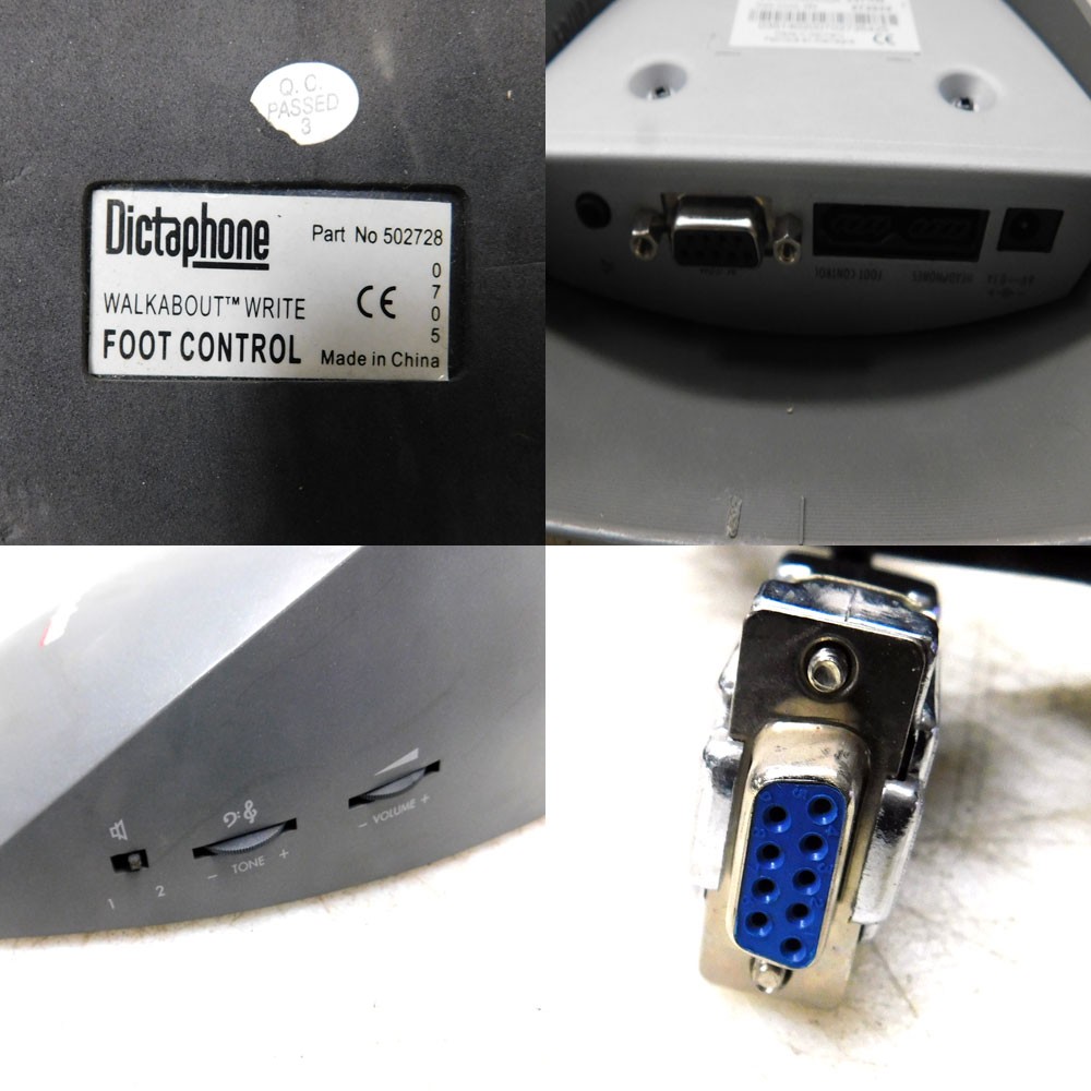 Dictaphone Walkabout Write Transcriber System w/ Foot Controller AS/IS