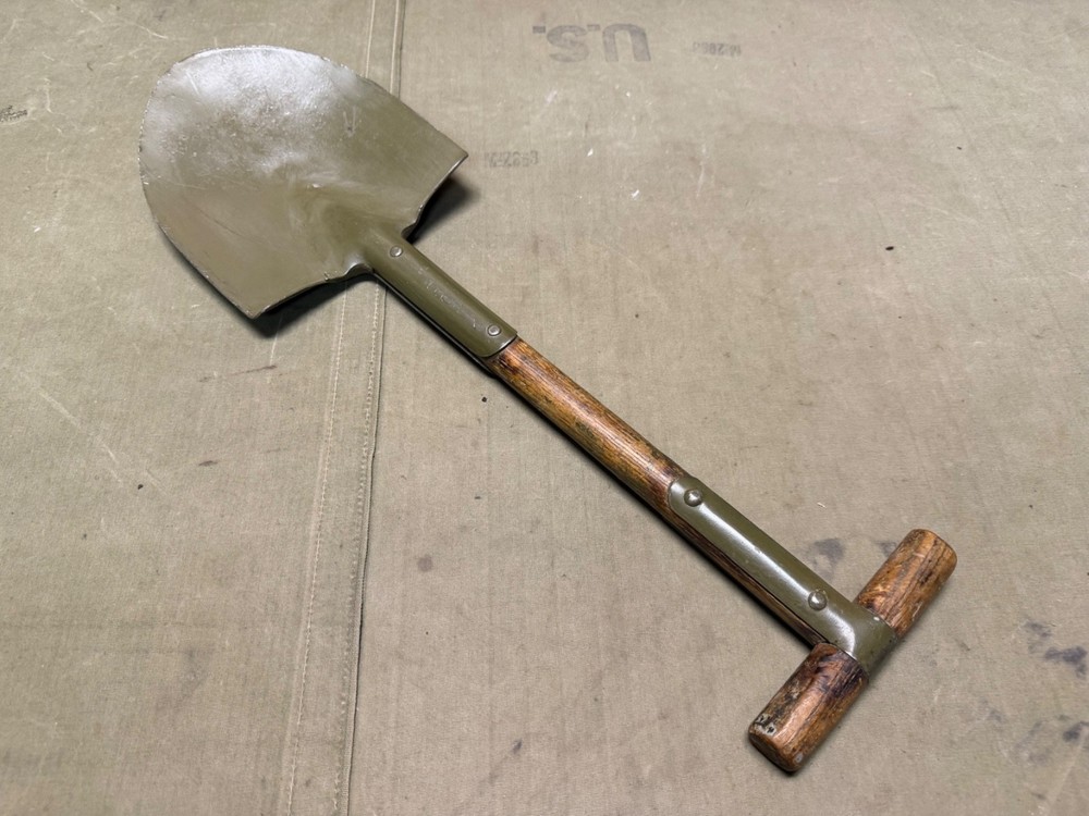 ORIGINAL WWI WWII US ARMY M1910 T-HANDLE FIELD E-TOOL ENTRENCHING SHOVEL