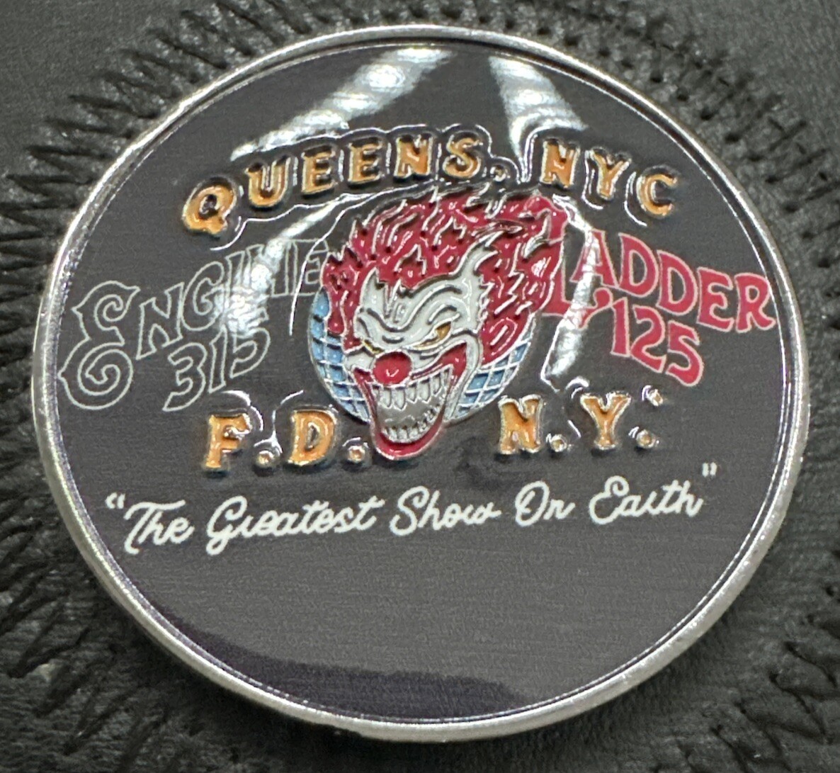 FDNY E315 & L125 Collectible Challenge Coin - Clown