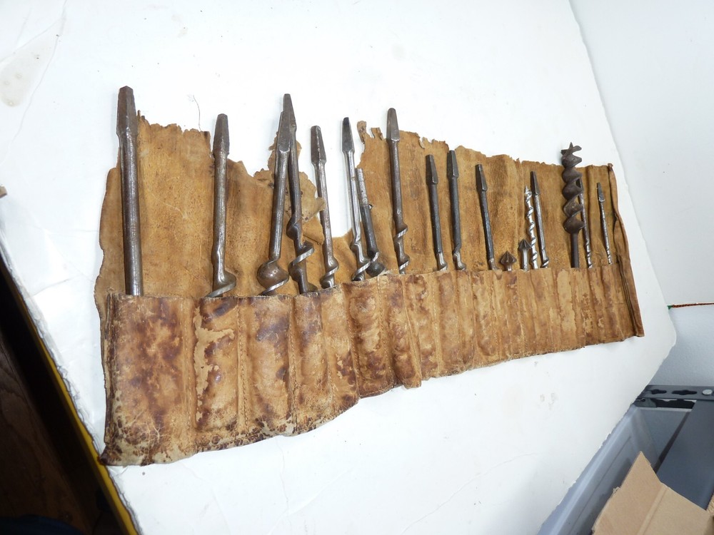 Vintage wood Bits set