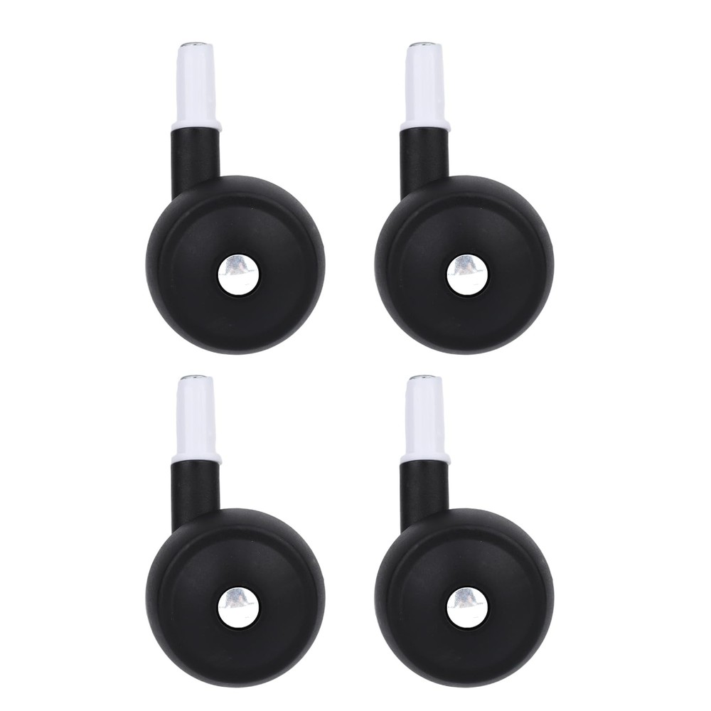 4pcs Baby Walker Replacement Wheels, Black Universal