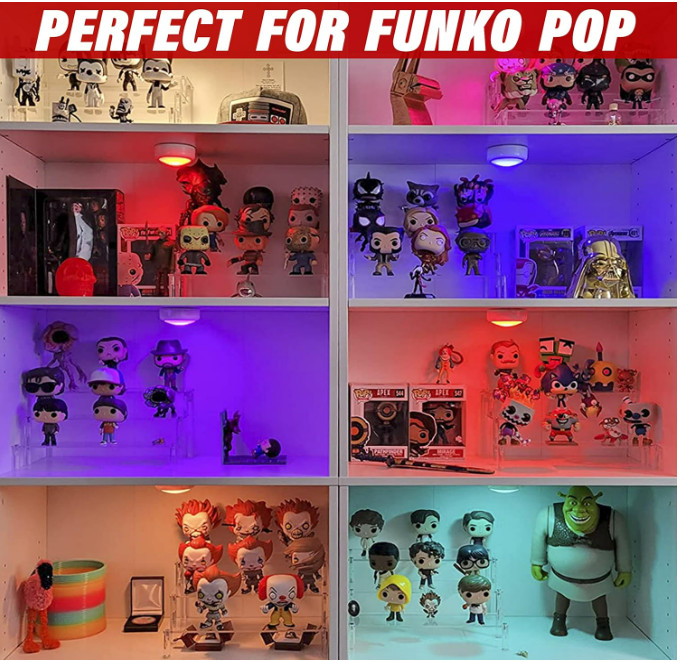 Acrylic Display Risers,Clear Display Risers Stand Small Mini Shelf 3 Tiered