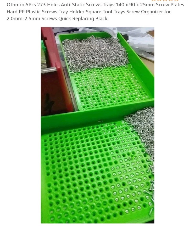 Antistatic Screw Tray