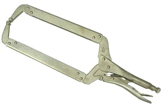 4pc 18" Locking C Clamp Regular End Tips Welding Locking Pliers Clamps Tool Set