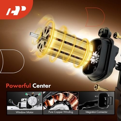 Power Electric Window Regulator with Motor Compatible with Front Driver (LH)