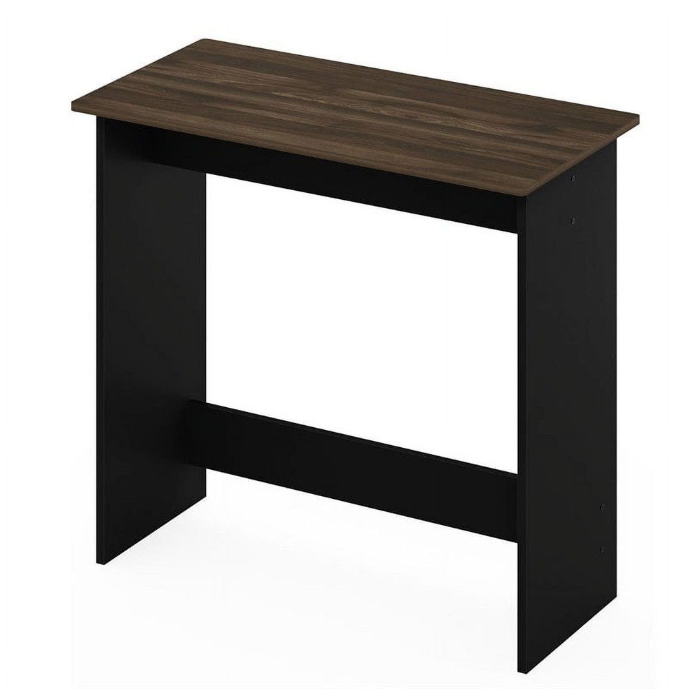 Simplistic Study Table Columbia Walnut W Space Saving & Sturdy Construction