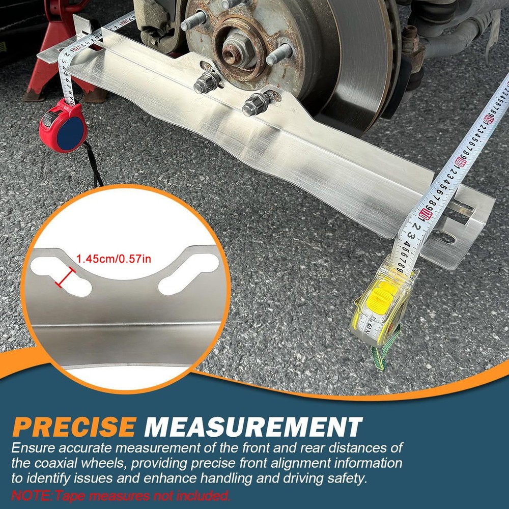 Heavy Duty Toe Alignment Tool Plates 2PCS Stainless Steel Wheel Alignment Tool