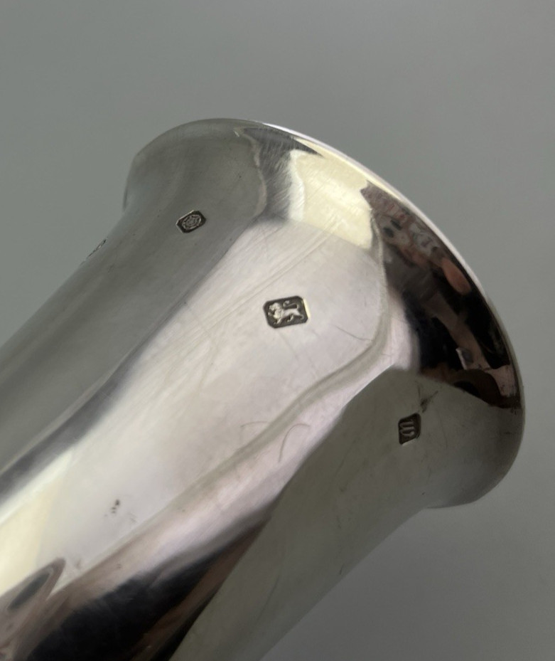 Modern Solid Silver Stirrup Cup Camelot Silverware Sheffield 1996 295g DLZX