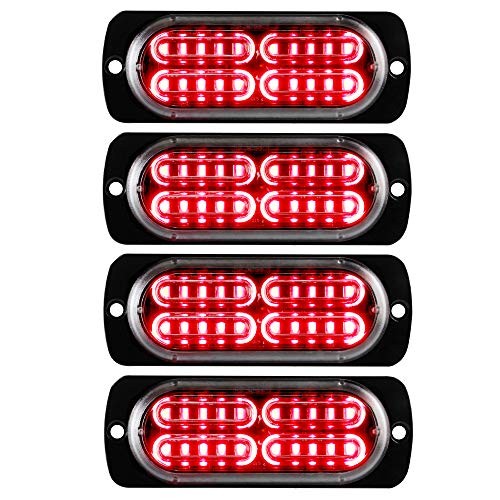 12-24V 20-LED Super Bright Emergency Strobe Warning Caution Hazard Red