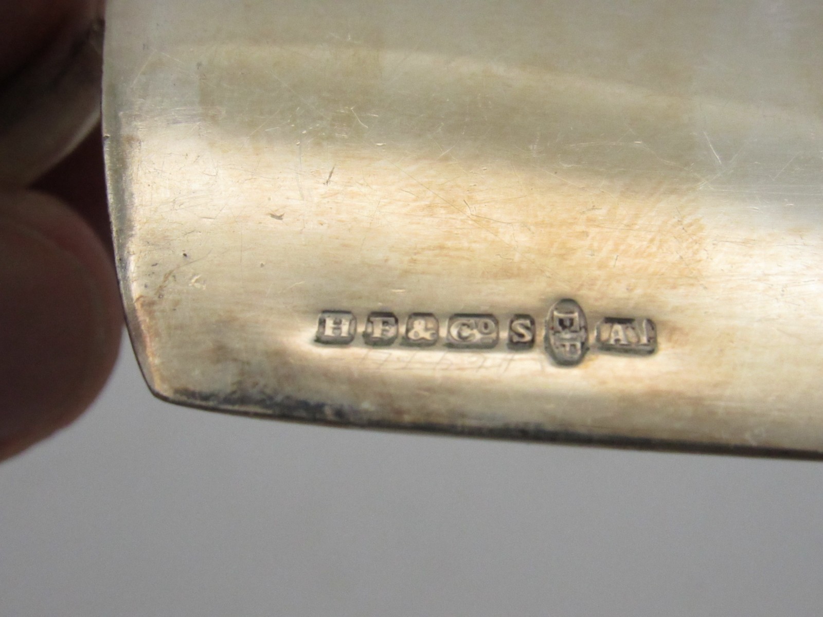 Antique Silver-Plate Crumb Catcher Butler Scoop w Carved Mother of Pearl Handle