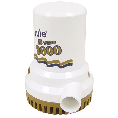 Rule 2000 G.P.H. "Gold Series" Bilge Pump 9