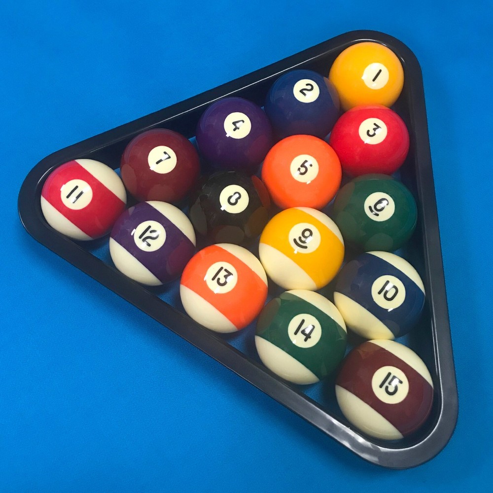 OKKO Billiard Pool Table Plastic 8 Ball Triangle Rack for 2 ¼" Pool Balls 2-Pack