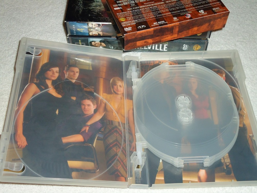 Empty 6-Disc Semi-clear DVD CASE, Replacement Case ONLY, has cover art window