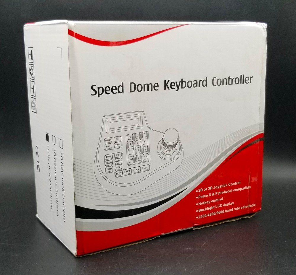 4D Speed Dome Keyboard Controller ~ Open Box ~ Never Used ~ Hotkey Control