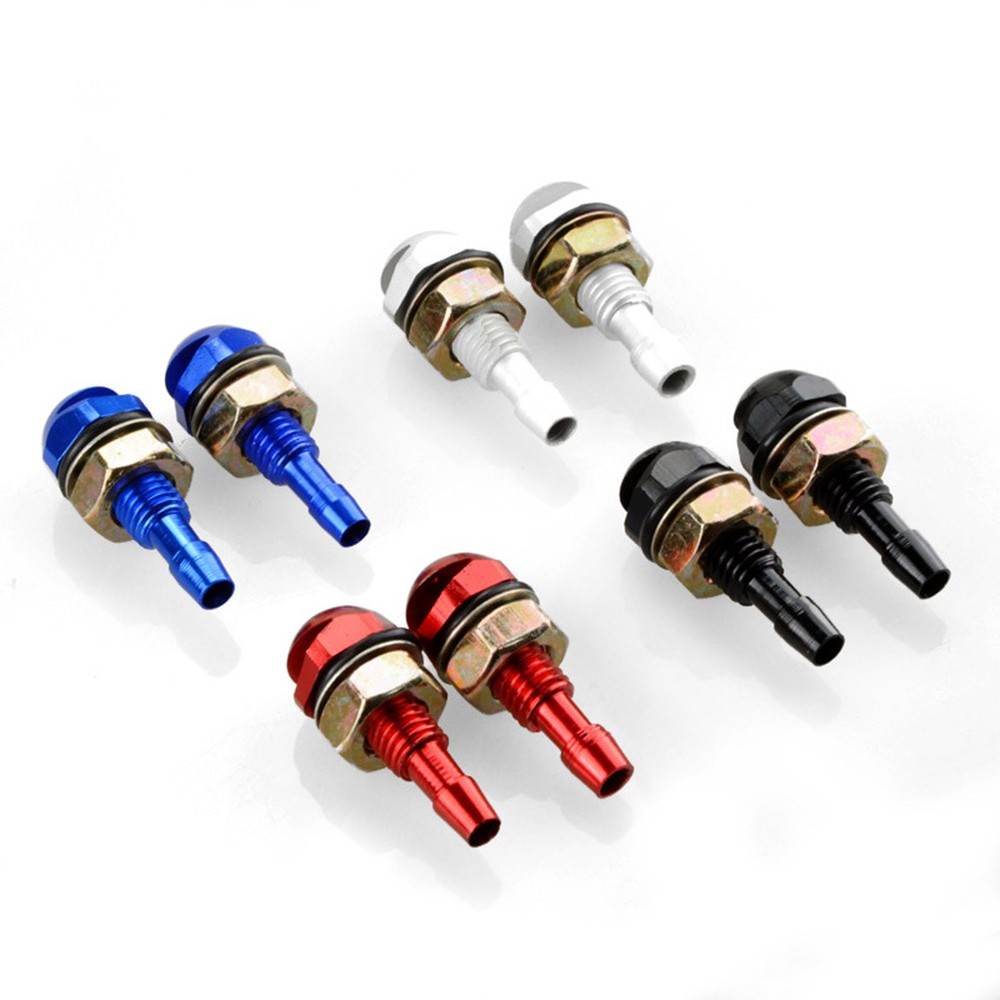 One Pair Replacement Front Windshield Washer Nozzles (Black)