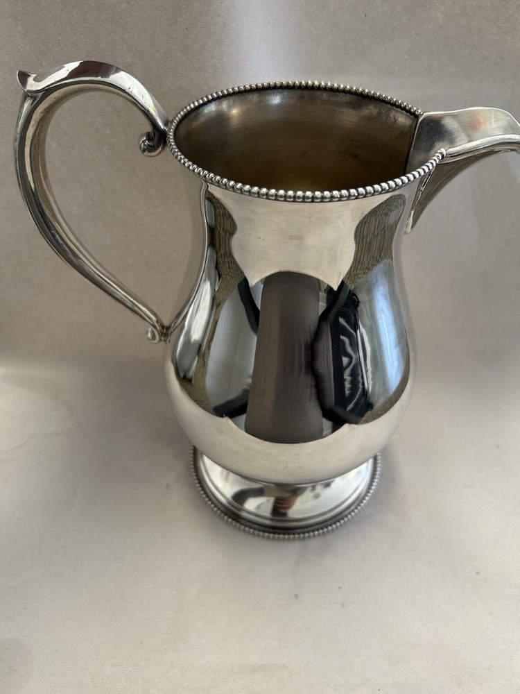 Vintage silver plate water pitcher