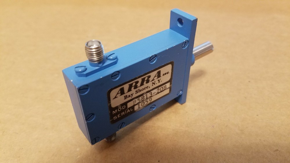 ARRA P5813-20B 20dB Miniature Continuously Variable RF Microwave Attenuator 1059