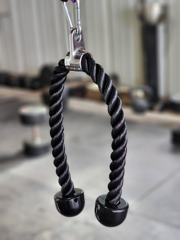 Tricep Rope Arm Push Up Pull Down Press Bar Gym Cable Attachment Exercise US