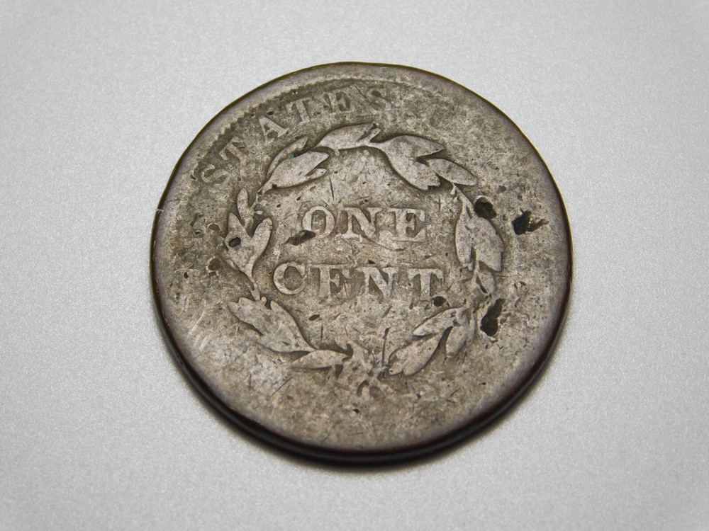US COINS 1839 CORONET HEAD LARGE CENT