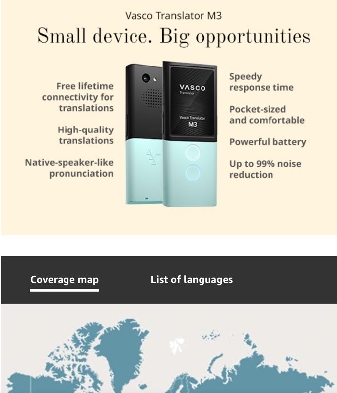 VASCO Language Translator Device M3